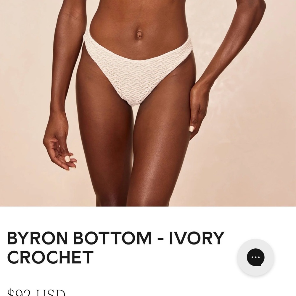 Monday Swimwear cream crochet Byron bottom